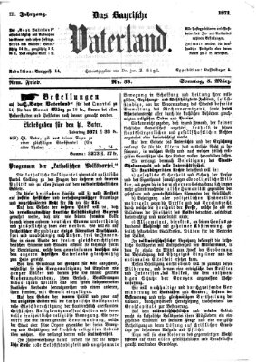 Das bayerische Vaterland Sonntag 5. März 1871