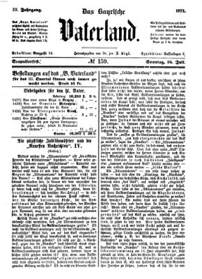 Das bayerische Vaterland Sonntag 16. Juli 1871