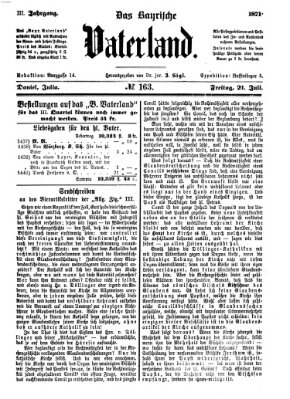 Das bayerische Vaterland Freitag 21. Juli 1871