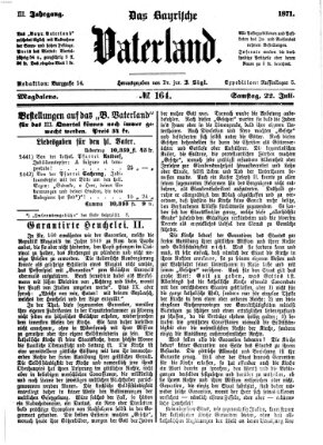 Das bayerische Vaterland Samstag 22. Juli 1871