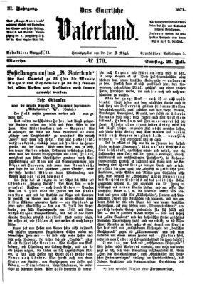 Das bayerische Vaterland Samstag 29. Juli 1871