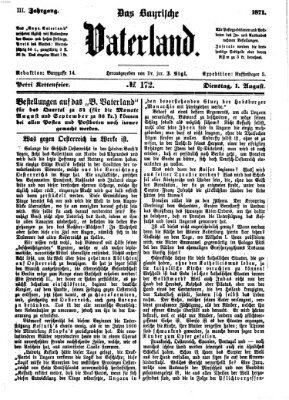 Das bayerische Vaterland Dienstag 1. August 1871