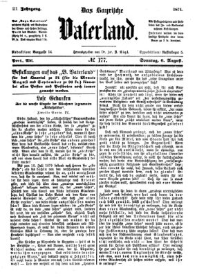 Das bayerische Vaterland Sonntag 6. August 1871