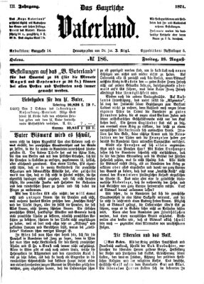 Das bayerische Vaterland Freitag 18. August 1871