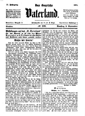 Das bayerische Vaterland Samstag 2. September 1871