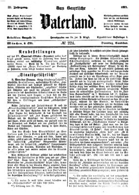 Das bayerische Vaterland Dienstag 3. Oktober 1871