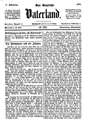 Das bayerische Vaterland Donnerstag 12. Oktober 1871