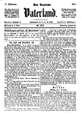 Das bayerische Vaterland Sonntag 5. November 1871