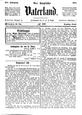 Das bayerische Vaterland Samstag 30. Dezember 1871