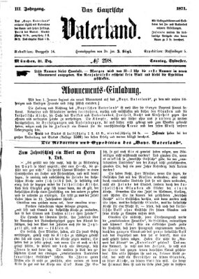 Das bayerische Vaterland Sonntag 31. Dezember 1871