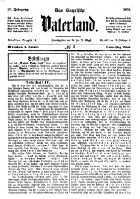 Das bayerische Vaterland Donnerstag 4. Januar 1872