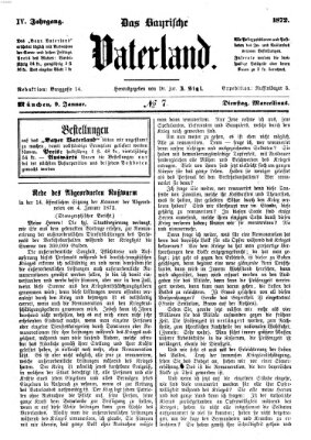 Das bayerische Vaterland Dienstag 9. Januar 1872