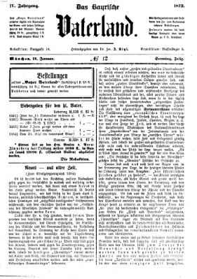 Das bayerische Vaterland Sonntag 14. Januar 1872