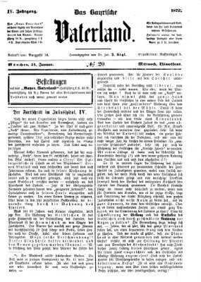 Das bayerische Vaterland Mittwoch 24. Januar 1872