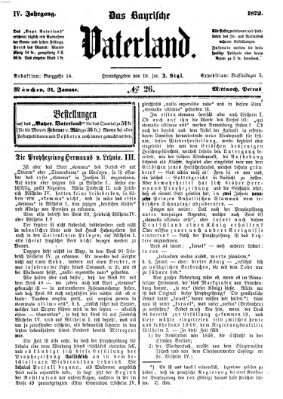 Das bayerische Vaterland Mittwoch 31. Januar 1872