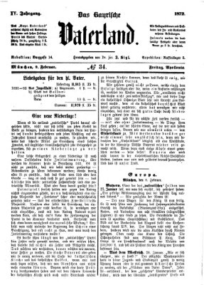 Das bayerische Vaterland Freitag 9. Februar 1872