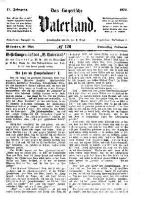 Das bayerische Vaterland Donnerstag 23. Mai 1872