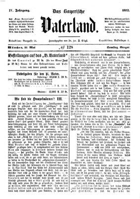 Das bayerische Vaterland Samstag 25. Mai 1872