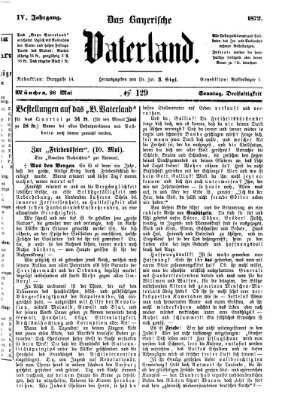 Das bayerische Vaterland Sonntag 26. Mai 1872