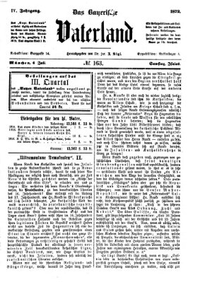 Das bayerische Vaterland Samstag 6. Juli 1872