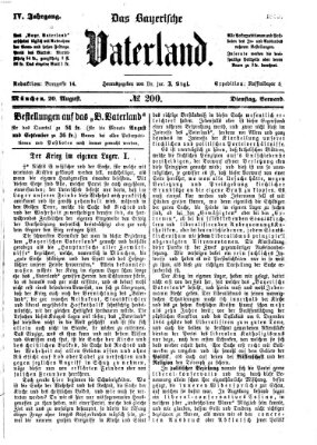 Das bayerische Vaterland Dienstag 20. August 1872