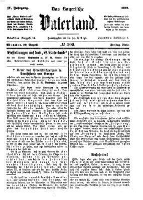 Das bayerische Vaterland Freitag 30. August 1872