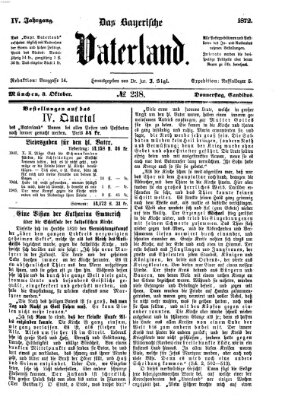 Das bayerische Vaterland Donnerstag 3. Oktober 1872