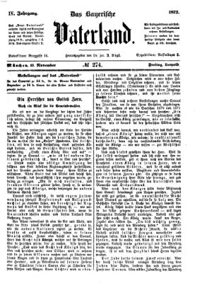 Das bayerische Vaterland Freitag 15. November 1872