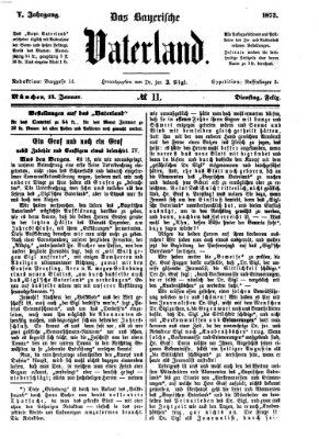 Das bayerische Vaterland Dienstag 14. Januar 1873