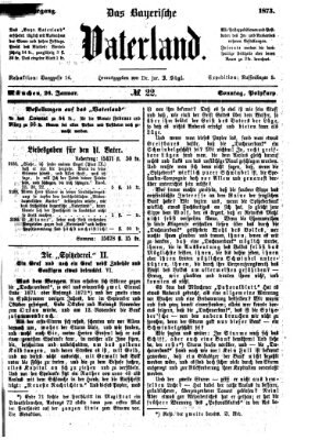 Das bayerische Vaterland Sonntag 26. Januar 1873