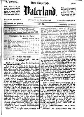 Das bayerische Vaterland Donnerstag 13. Februar 1873