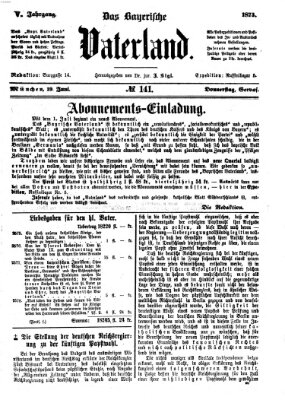 Das bayerische Vaterland Donnerstag 19. Juni 1873