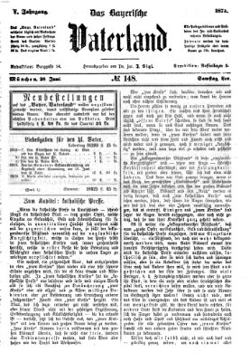 Das bayerische Vaterland Samstag 28. Juni 1873