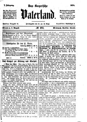 Das bayerische Vaterland Mittwoch 6. August 1873