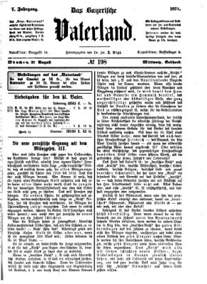 Das bayerische Vaterland Mittwoch 27. August 1873