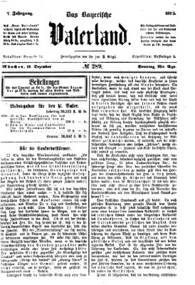 Das bayerische Vaterland Sonntag 14. Dezember 1873