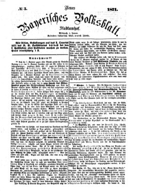 Neues bayerisches Volksblatt Mittwoch 4. Januar 1871