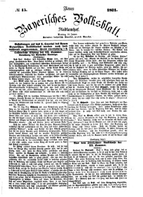 Neues bayerisches Volksblatt Montag 16. Januar 1871