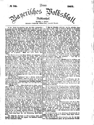 Neues bayerisches Volksblatt Samstag 4. Februar 1871