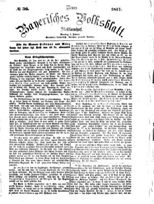 Neues bayerisches Volksblatt Montag 6. Februar 1871