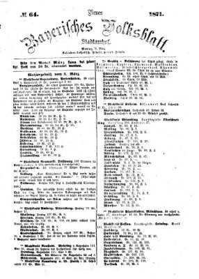 Neues bayerisches Volksblatt Montag 6. März 1871