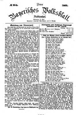 Neues bayerisches Volksblatt Sonntag 18. Juni 1871