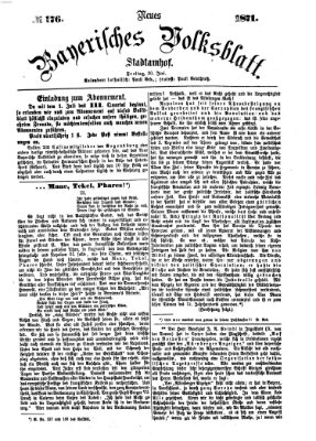 Neues bayerisches Volksblatt Freitag 30. Juni 1871