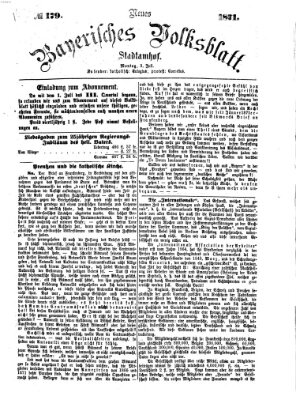 Neues bayerisches Volksblatt Montag 3. Juli 1871