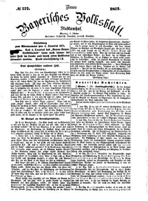 Neues bayerisches Volksblatt Montag 9. Oktober 1871