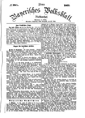 Neues bayerisches Volksblatt Mittwoch 18. Oktober 1871