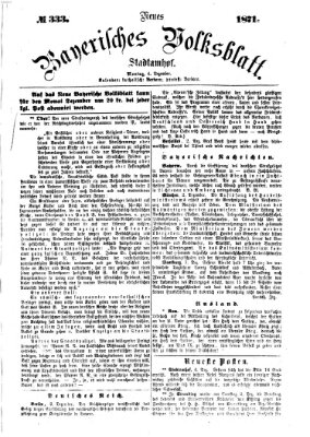 Neues bayerisches Volksblatt Montag 4. Dezember 1871