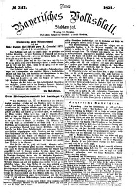 Neues bayerisches Volksblatt Montag 18. Dezember 1871