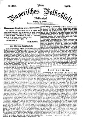 Neues bayerisches Volksblatt Samstag 30. Dezember 1871