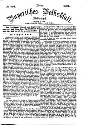 Neues bayerisches Volksblatt Mittwoch 24. Juli 1872